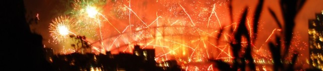 New Year's Eve fireworks.  Sydney, 2008.